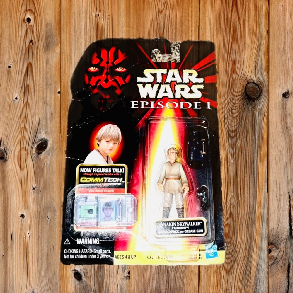 Star Wars Episode I Anakin Skywalker Tatooine Figure W/ CommTech Chip - Picture 1 of 3